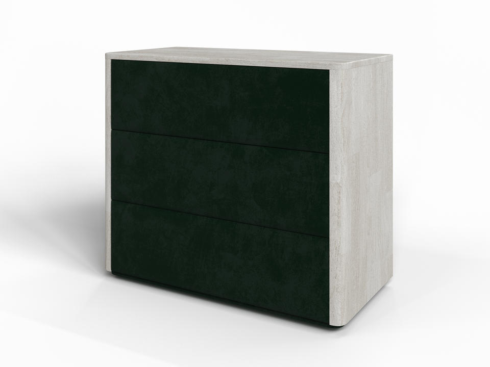 Комод Verda Bliss M ТканьМассив дуб Масло-воск Беленый дубLaska 19 Папоротник 79x90 103670₽